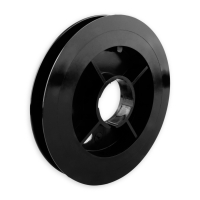 Mini-Gurtsscheibe in schwarz aus Kunststoff mit 160 mm...
