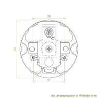 Becker Mechanischer Rohrmotor R7-17-M04 (R7/17 M) | Kurzantrieb 355 mm | 7 Nm | Serie R