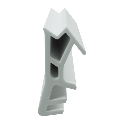 3D Modell der Flügelfalzdichtung FF011 in weiß für seitliche Nuten.