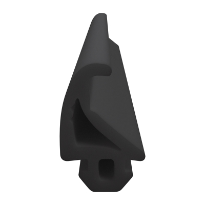 3D Modell der Lippendichtung LP308 in schwarz für Fenster.