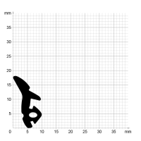 Zeichnung des Dichtungsprofils der Anschlagdichtung AS062.