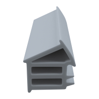3D Modell der Stahlzargendichtung SZ212 in grau für seitliche Nuten zum Tüblatt.