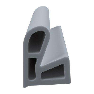 3D Modell der Stahlzargendichtung SZ213 in grau für seitliche Nuten zum Tüblatt.
