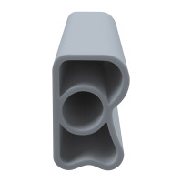 3D Modell der Stahlzargendichtung SZ217 in grau für senkrechte Nuten zum Tüblatt.