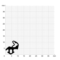 Zeichnung des Dichtungsprofils der Schlauchdichtung SL029.