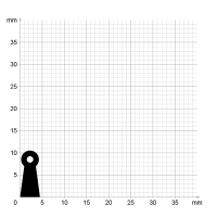 Einfräsdichtung EF008 | 4 mm Schlauch | 5 lfm