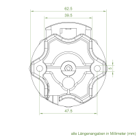 Somfy Mechanischer Rollladenmotor LT 50 | 6-45 Nm