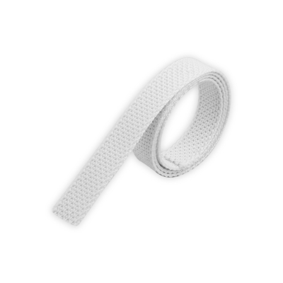 Meterware Rolladengurtband in grau.
