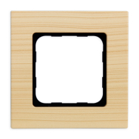 Abdeckrahmen in holz hell von Somfy.