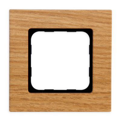 Abdeckrahmen in holz dunkel von Somfy.