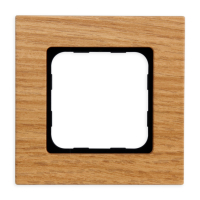 Abdeckrahmen in holz dunkel von Somfy.