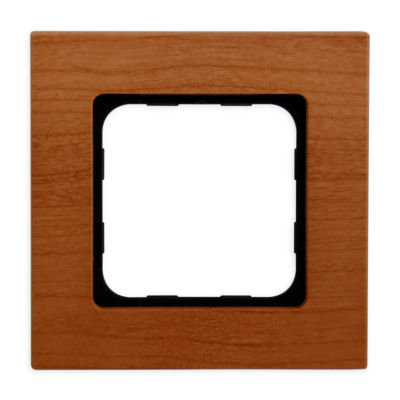 Abdeckrahmen in holz kirsche von Somfy.