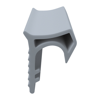 3D Modell der Stahlzargendichtung SZ245 in grau für senkrechte Nuten zum Tüblatt.