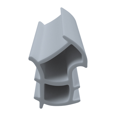 3D Modell der Stahlzargendichtung SZ249 in grau für senkrechte Nuten zum Tüblatt.