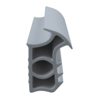 3D Modell der Stahlzargendichtung SZ252 in grau für senkrechte Nuten zum Tüblatt.
