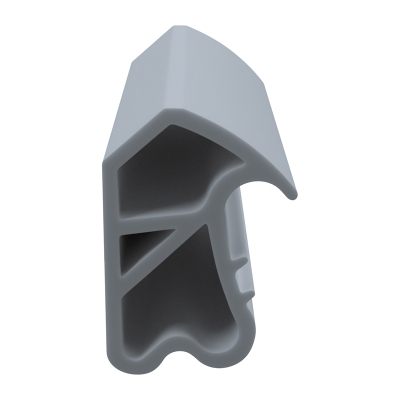 3D Modell der Stahlzargendichtung SZ256 in grau für senkrechte Nuten zum Tüblatt.