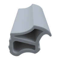 3D Modell der Stahlzargendichtung SZ262 in grau für senkrechte Nuten zum Tüblatt.