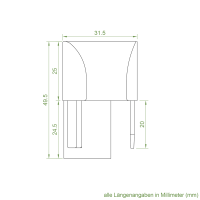 Einlauftrichter für Kunststoff Rollladen-Führungsschienen 900 & 933 | weiß | Paar