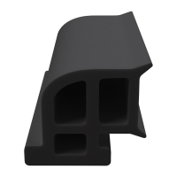 3D Modell der Stahlzargendichtung SZ279 in grau für seitliche Nuten zum Tüblatt.