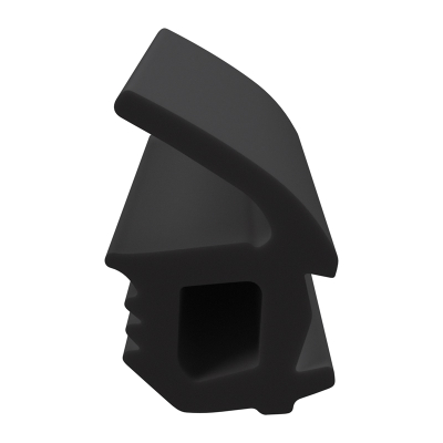 3D Modell der Stahlzargendichtung SZ280 in schwarz für senkrechte Nuten zum Tüblatt.