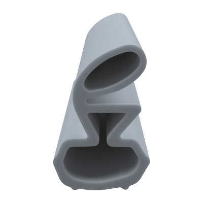 3D Modell der Stahlzargendichtung SZ287 in grau für senkrechte Nuten zum Tüblatt.