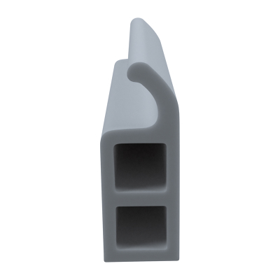 3D Modell der Stahlzargendichtung SZ286 in grau für senkrechte Nuten zum Tüblatt.