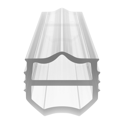 3D Modell der Stahlzargendichtung SZ301 in transparent für senkrechte Nuten zum Tüblatt.