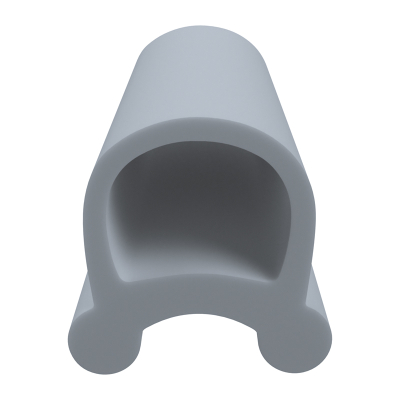 3D Modell der Stahlzargendichtung SZ304 in grau für senkrechte Nuten zum Tüblatt.