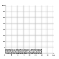 Zeichnung des Dichtungsprofils der Moosgummidichtung MG073.