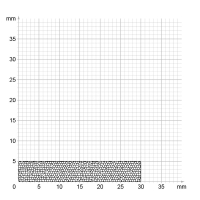 Zeichnung des Dichtungsprofils der Moosgummidichtung MG079.