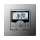Zeitschaltuhr Troll Comfort 3D 5635 mit Rahmen in Aluminium Optik.