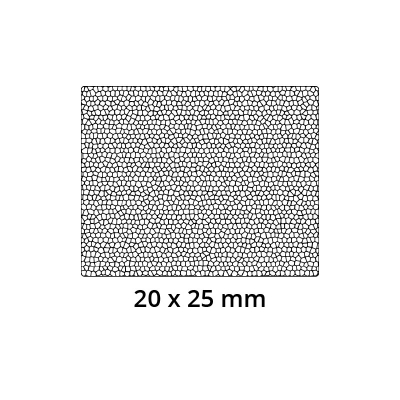 3D Modell der Moosgummidichtung MG130 in schwarz für Stahlzargen.