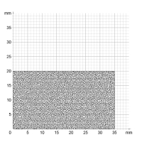 Zeichnung des Dichtungsprofils der Moosgummidichtung MG133.