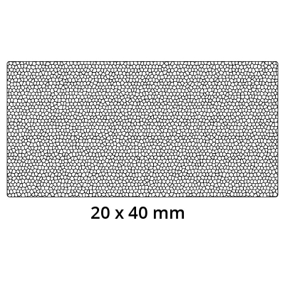 3D Modell der Moosgummidichtung MG134 in schwarz für Stahlzargen.