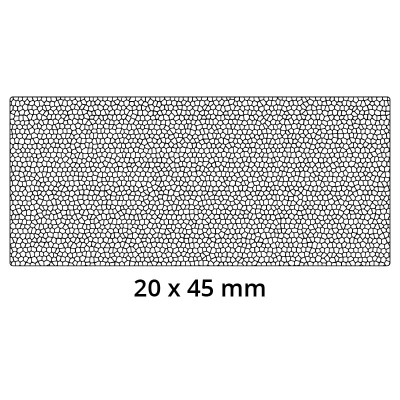 3D Modell der Moosgummidichtung MG135 in schwarz für Stahlzargen.