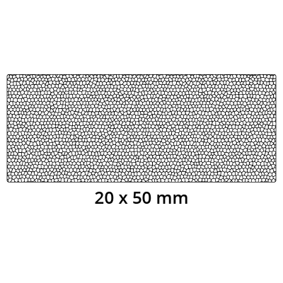 3D Modell der Moosgummidichtung MG136 in schwarz für Stahlzargen.