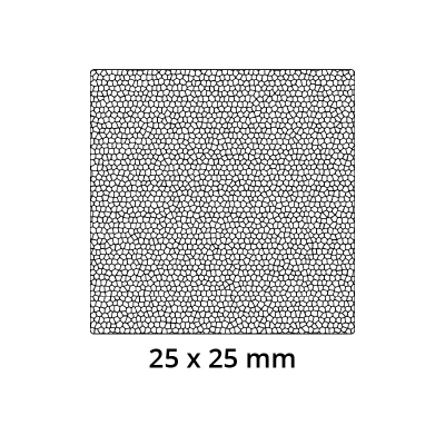 3D Modell der Moosgummidichtung MG137 in schwarz für Stahlzargen.
