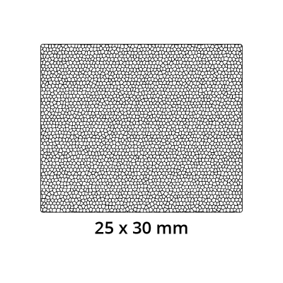 3D Modell der Moosgummidichtung MG138 in schwarz für Stahlzargen.