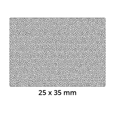 3D Modell der Moosgummidichtung MG139 in schwarz für Stahlzargen.