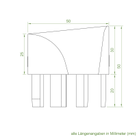 Einlauftrichter 50 x 40 mm | Sonderanfertigung