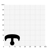 Fugenprofildichtung FP007 | schwarz | 5 lfm