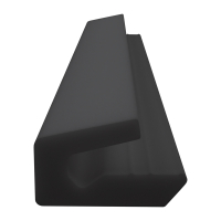 3D Modell der Lippendichtung LP326 in schwarz für Fenster.