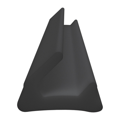 3D Modell der Lippendichtung LP330 in schwarz für Fenster.
