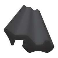 3D Modell der Lippendichtung LP331 in schwarz für Fenster.