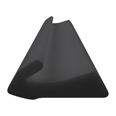 3D Modell der Lippendichtung LP332 in schwarz für Fenster.