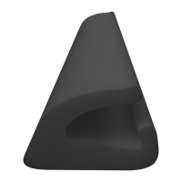 3D Modell der Lippendichtung LP333 in schwarz für Fenster.
