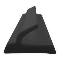 3D Modell der Lippendichtung LP334 in schwarz für Fenster.