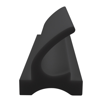3D Modell der Lippendichtung LP335 in schwarz für Fenster.