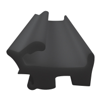 3D Modell der Lippendichtung LP336 in schwarz für Fenster.