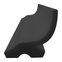 3D Modell der Lippendichtung LP353 in schwarz für Fenster.